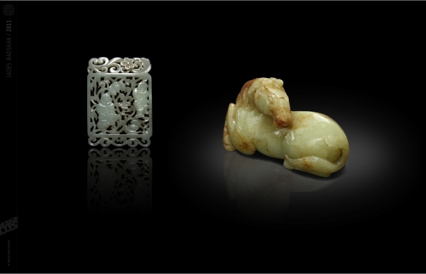 <p class='SolexBolLin titre'>2011 / JADES BAOSHAN - PHOTOGRAPHIE</p><div class='desc'>Prises de vue de jades chinois antiques pour la galerie d’arts & d’antiquités Baoshan. Travail sur la lumière et la tonalité réelle des pierres avec un positionnement catalogue haut de gamme.<br /><a href='http://www.galeriebaoshan.com' target='_blank'>www.galeriebaoshan.com</a><p class='contact'><a href='mailto:mail.nicolasleduc@wanadoo.fr'>Contactez-moi pour un projet</a></p></div>