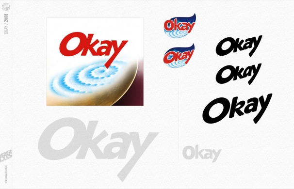<p class='SolexBolLin titre'>2008 / OKAY - TYPOGRAPHIE</p><div class='desc'>Dessin typographique de la marque sopalin Okay.<br />Parfois les délais sont extrêmement courts, et il faut proposer plusieurs réponses en quelques heures, travailler subtilement quelques courbes qui vont suggérer les mots que l'on nous aura évoqués, sur des axes de dynamique, de douceur ou encore de technologie.<br />Tout en intégrant des directives en contradiction avec la logique typographique, créer des solutions permettant à la marque de se renouveler sans perdre ses propres codes. <br />Commande pour l’agence Landor.<p class='contact'><a href='mailto:mail.nicolasleduc@wanadoo.fr'>Contactez-moi pour un projet</a></p></div>