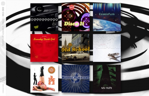<p class='SolexBolLin titre'>2022 / SINGLES - DESIGN GRAPHIQUE</p><div class='desc'>Création de pochettes d’albums et singles musicaux.<br />Groove et funk, pop rock, new wave, electro.<br />2012 à 2022.<p class='contact'><a href='mailto:mail.nicolasleduc@wanadoo.fr'>Contactez-moi pour un projet</a></p></div>