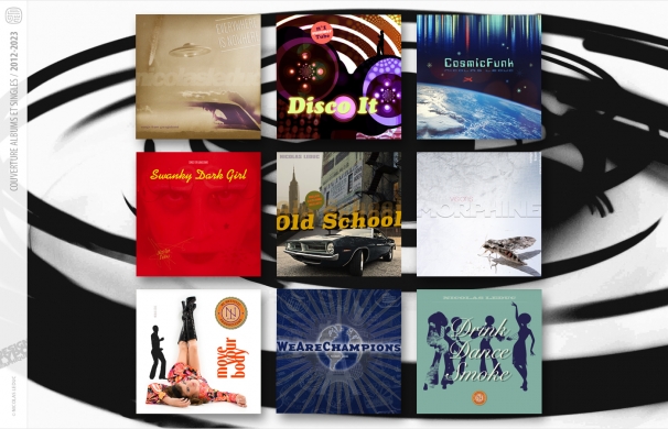 <p class='SolexBolLin titre'>2023 / SINGLES - DESIGN GRAPHIQUE</p><div class='desc'>Création de pochettes d’albums et singles musicaux pour Distrokid.<br />Groove et funk, pop rock, new wave, electro.<br />2012 à 2023.<p class='contact'><a href='mailto:mail.nicolasleduc@wanadoo.fr'>Contactez-moi pour un projet</a></p></div>