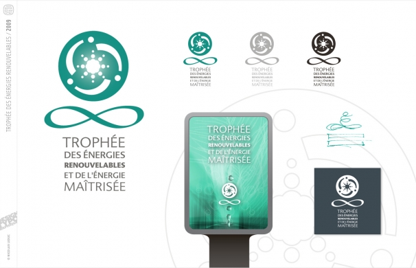 <p class='SolexBolLin titre'>2009 / TER - ÉVÉNEMENTIEL</p><div class='desc'>Création d’identité pour l’événement “Trophée des énergies renouvelables et de l’énergie maitrisée. Le logotype évoluant dans un code couleur mélangeant écologie et technologie exprime l’équilibre et l’harmonie, en portant des valeurs de régénération et de modernité quant aux énergies renouvelables de la planète. Enfin, le bloc logo dans son ensemble typographique suggère graphiquement un trophée.<p class='contact'><a href='mailto:mail.nicolasleduc@wanadoo.fr'>Contactez-moi pour un projet</a></p></div>