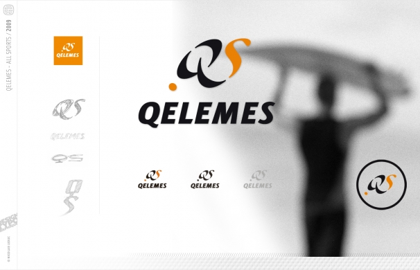 <p class='SolexBolLin titre'>2009 / QELEMES - IDENTITÉ</p><div class='desc'>Création d’une marque de sport.<br />Domaine étendu “all sports”- foot/rugby/basket/tennis/athlétisme...<br />Dynamisme et souplesse émergent du sigle en mouvement qui s’accompagne d’une typographie partiellement redessinée qui contraste avec plus de professionnalisme et de stabilité.<br />Créer une marque modulable à forte personnalité, avec une signature QS imposée, mise en valeur par un élément tampon capable de vivre et de communiquer seul une fois la marque installée.<br />Proposition non retenue.<p class='contact'><a href='mailto:mail.nicolasleduc@wanadoo.fr'>Contactez-moi pour un projet</a></p></div>